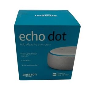 Amazon‎ Echo Dot Smart Speaker Add Alexa Voice Control Bluetooth WiFi NEW